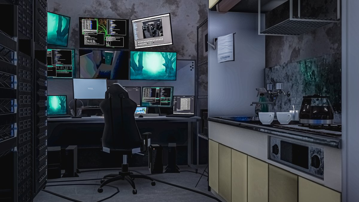 Neomance's tweet photo. A Den Of Hackers
ハッカーの巣窟

World : じめじめはっかーるーむ
Author : mefuno

World URL :
https://t.co/qmQVJtSvH8

#VRChat_world紹介 #Neo写真 https://t.co/kQYRNHsMzY