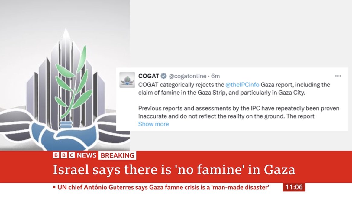 A UN-backed group has officially declared famine in Gaza.

Look at what the BBC thinks is the key takeaway.