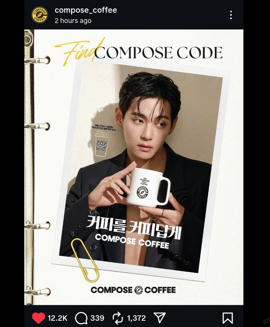Vstagramcrew's tweet image. [INFO] Compose Coffee just shared a new post about their latest promo! They’ve launched a fun new dynamic, scan hidden QR codes in their ads (on subways, buses, YouTube, and more) to unlock discount coupons! ✨
Check out their post for full details and how to participate. 🤩
+