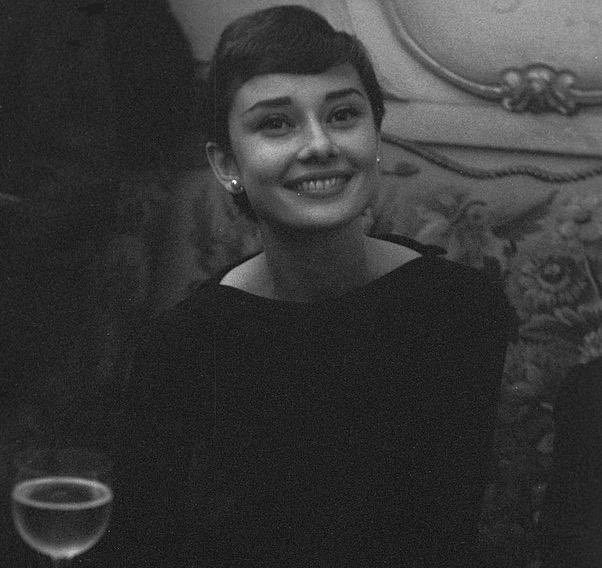 audrey hepburn in paris, 1955