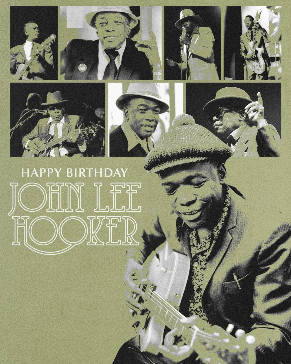 Happy Birthday to The Hook!

John Lee Hooker was, and still is, a towering figure in the world of Blues. His career spanned over five decades, influencing generations with his deep grooves and unmistakable voice.

From his Mississippi roots to stages around the globe, Hooker