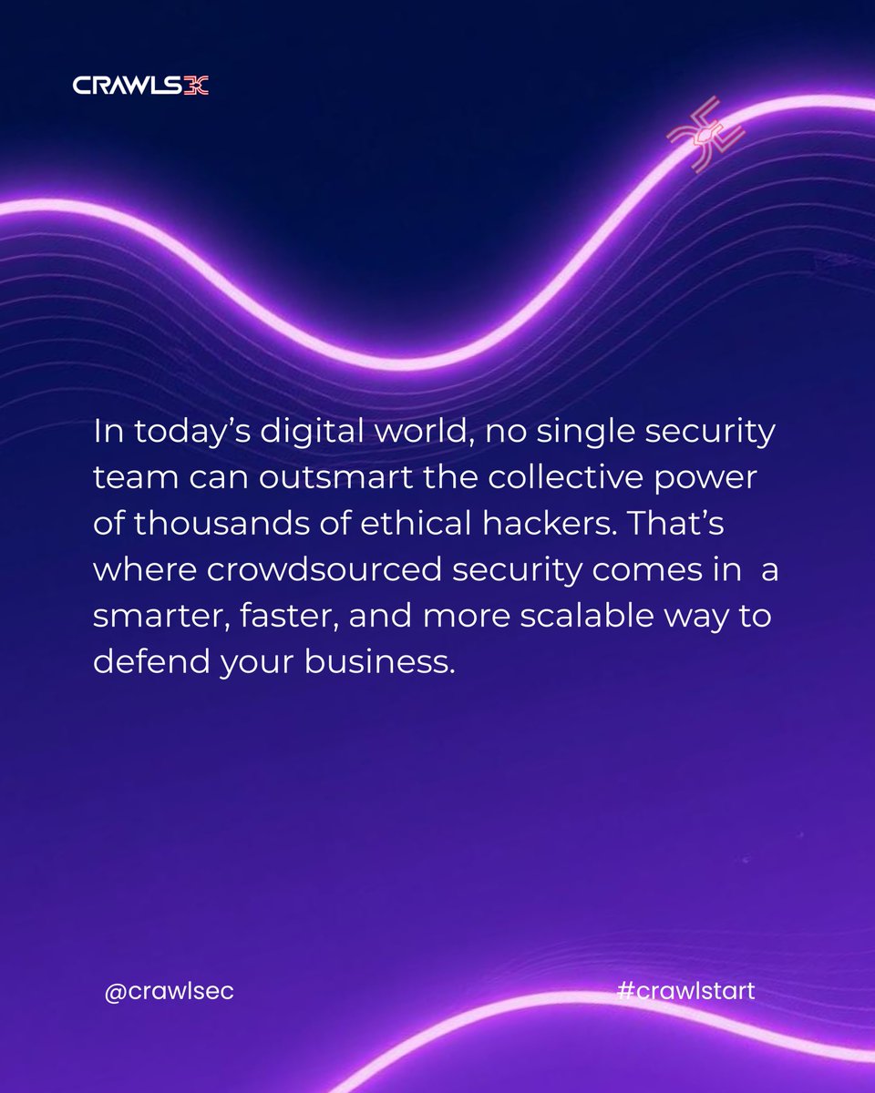 CrawlSec_'s tweet image. Strengthen your defenses with crowdsourced security.
Companies worldwide are leveraging the power of diverse security experts to uncover vulnerabilities faster and stay ahead of threats.

Smarter. Safer. Stronger.

#crawlsec #CrowdsourcedSecurity #Crawlstart @CrawlSec_