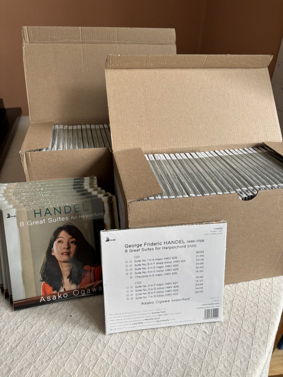 goldbergjsbach's tweet photo. The Handel album was sold out for a while, but now, thanks to a strong wish from a keen fun, @FirstHandRecord kindly agreed to re-print! You will be able to order from my website : https://t.co/n1n8qmfBLZ
売り切れていたヘンデルのCDが再発行となりました。 https://t.co/zIfLIJ81ha