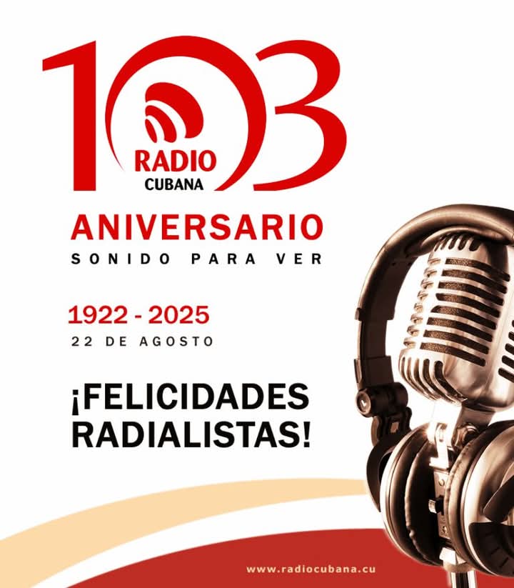 Felicitaciones radialistas. #103Aniversario #RadioCubana #MatancerosEnVictoria <a href="/CubaMined/">MINED</a> <a href="/CaridadPoey/">Marieta Poey Caridad</a> <a href="/mariofsabines/">Mario Sabines Lorenzo</a> <a href="/JanyMartnez10/">Hanny Martínez</a> <a href="/PartidoPCC/">Partido Comunista de Cuba</a> <a href="/gpppmatanzas/">Gobierno Provincial del Poder Popular en Matanzas</a>