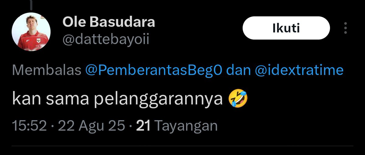 PemberantasBeg0's tweet photo. @dattebayoii @idextratime https://t.co/v0mimjWD5L