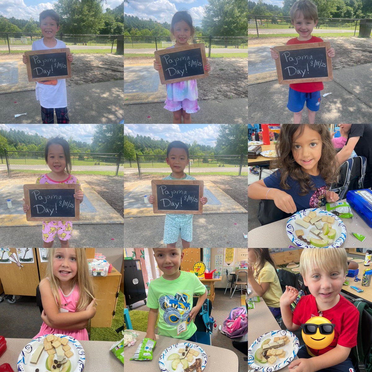 classofMrsSine's tweet photo. The last few weeks of starting kindergarten in our class have been so much fun! From a crash course on OT skills, to Chicka Chicka Boom Boom day and then pajama day, our kindercampers sure know how to have a good time! 🎉@OliveChapelElem @ErinKelleyMay @jmboyer @AshleyPCharles https://t.co/k9tjiZfIYn