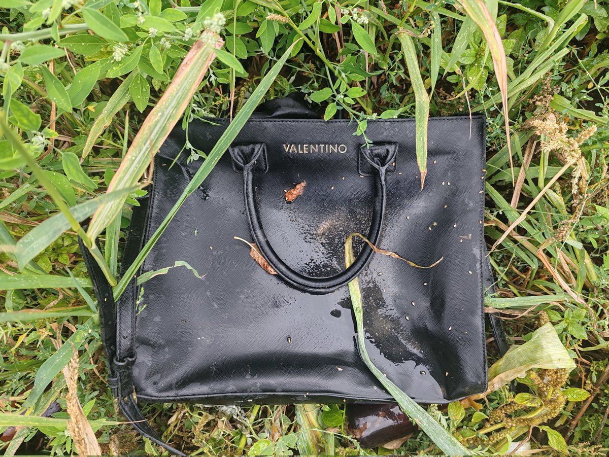 Je vous l'ai pas dit mais hier j'ai aussi trouvé ça. Je me suis dit que la propriétaire était peut-être dans les hautes herbes, mais à priori non, elle en avait juste marre de sa contrefaçon !