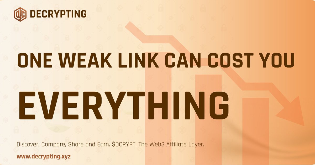 1861 𝔽rAI (@habeeb_taj19252) on Twitter photo $DCRYPT Economics 308
Topic: Security as a Strategy: Why Web3 Rewards Mean Nothing If You’re Not Safe
GM class ☀️  
Let’s get something straight? yesterday we talked about trading smart, earning from motion, and stacking layers of incentives through MEXC x $DCRYPT. But what’s $DCRYPT Economics 308
Topic: Security as a Strategy: Why Web3 Rewards Mean Nothing If You’re Not Safe
GM class ☀️  
Let’s get something straight? yesterday we talked about trading smart, earning from motion, and stacking layers of incentives through MEXC x $DCRYPT. But what’s
