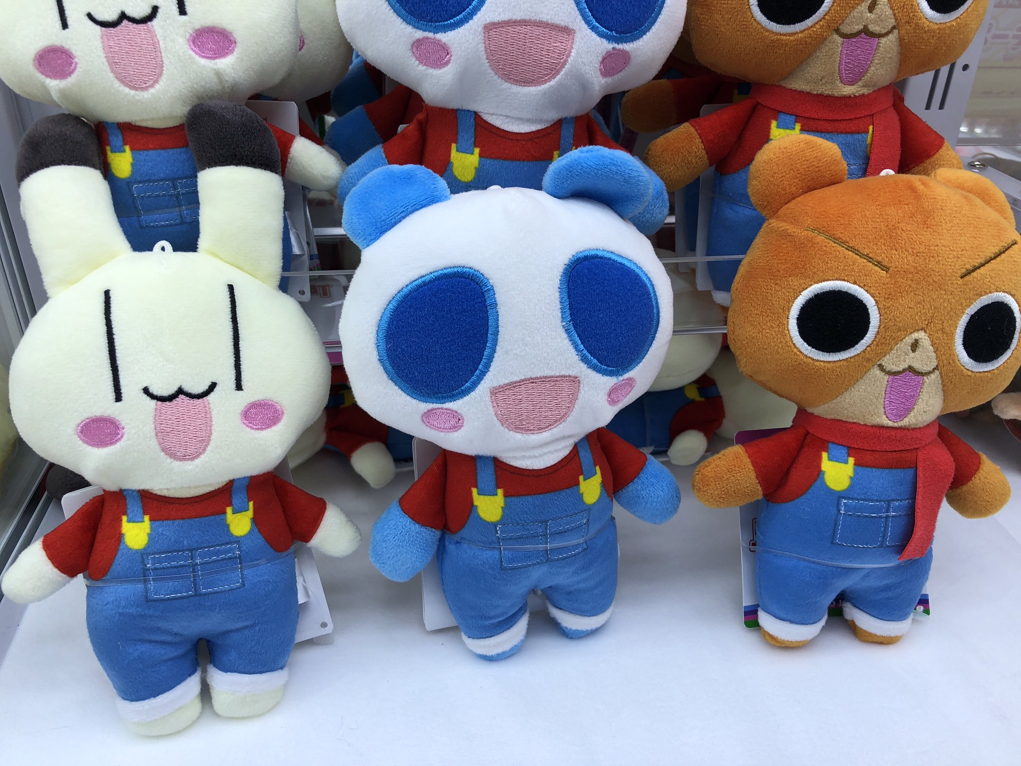 アニマル横町　オーバーオールぬいぐるみ　全3種　コンプリートセット アニマル横町オーバーオールぬいぐるみ全3種コンプリート｜Yahoo