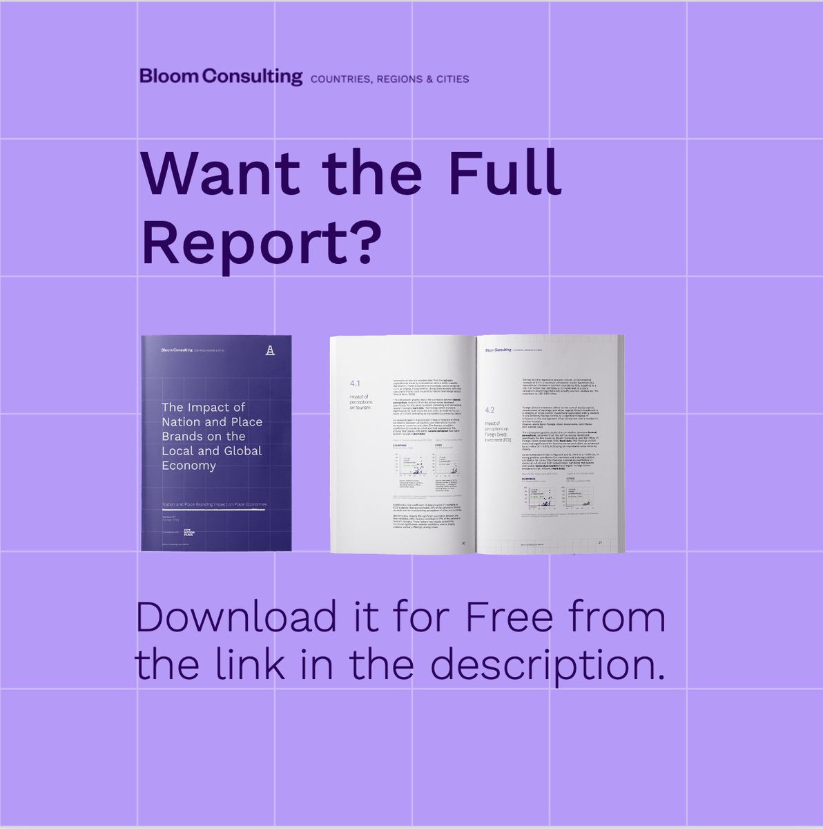 Perception is measurable—and it matters.

This is the first global study to put hard numbers behind Place Branding’s economic impact.

Download the full report—and the technical addendum—here: bloom-consulting.com/journal/the-im…

#NationBranding #CityBranding #PlaceBranding