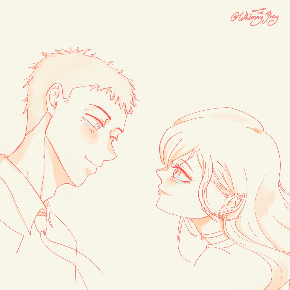 WhimsyFrog_'s tweet photo. This is the first trend I'm participating in, I'm so excited!💞
Gojo and Marin from My Dress up Darling 🩷💖💕

#appletrend #MyDressUpDarling https://t.co/moS2tG9A9x