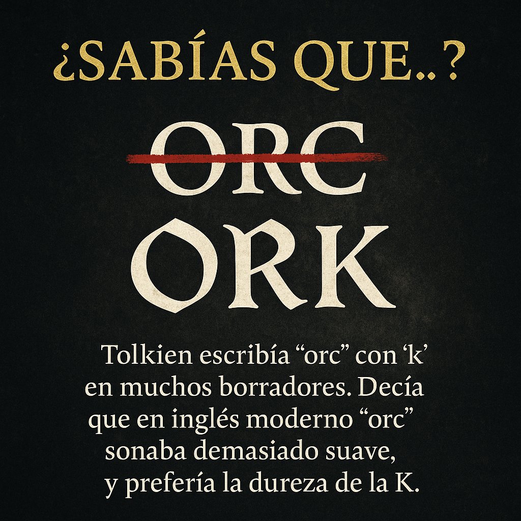 archivohandalas's tweet photo. 👉 ¿Con qué equipo vas? ⚔️ #TeamOrc o #TeamOrk
#Tolkien #CuriosidadesFrikis
#ArchivoHandalas #TierraMedia #ElSeñorDeLosAnillos https://t.co/sqiWX2DKOo