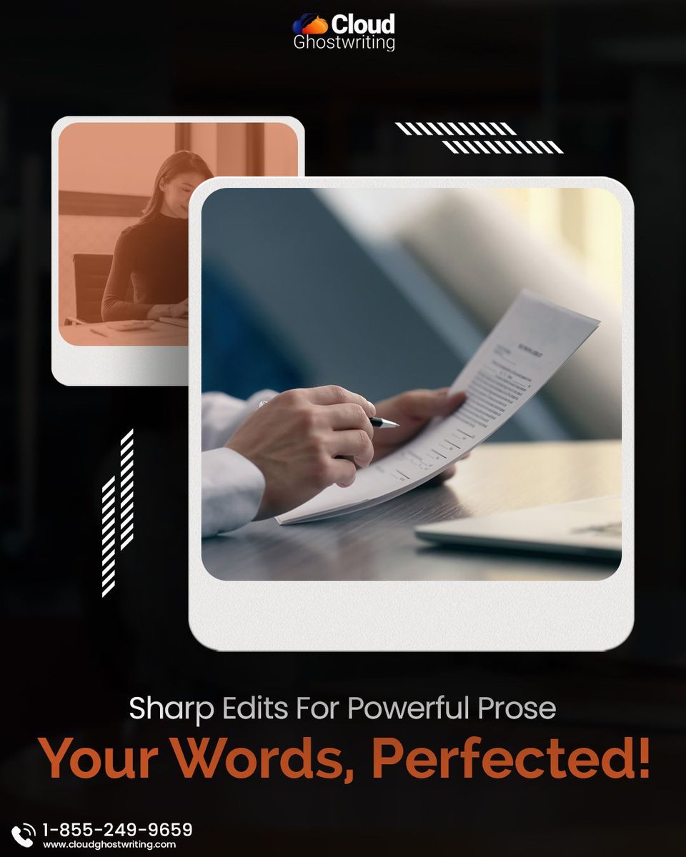 CloudGW9's tweet image. Weak sentences? Fuzzy messaging? Not on our watch. We sharpen, refine, and elevate your words to their full potential—because every sentence deserves to pack a punch. 💥📚 cloudghostwriting.com

#CloudGhostwriting #Editing #Ghostwriting #BookEditing #ProWriting #PowerfulProse
