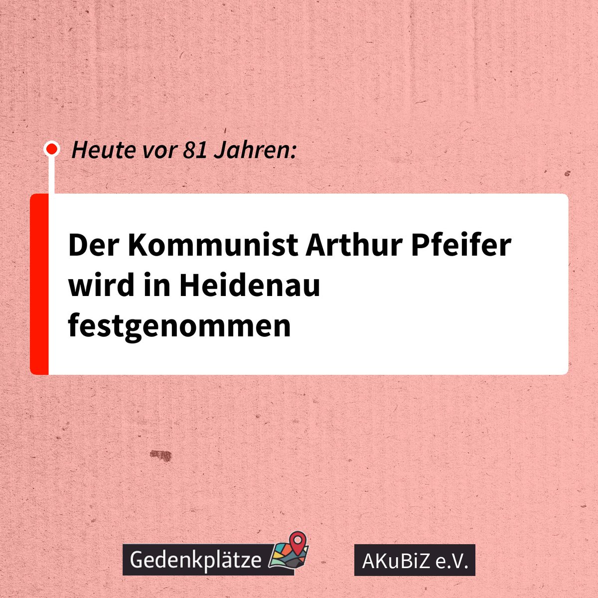 #OTD vor 81 Jahren: Der Kommunist Arthur Pfeifer wird in Heidenau festgenommen gedenkplaetze.info/biografien/art…