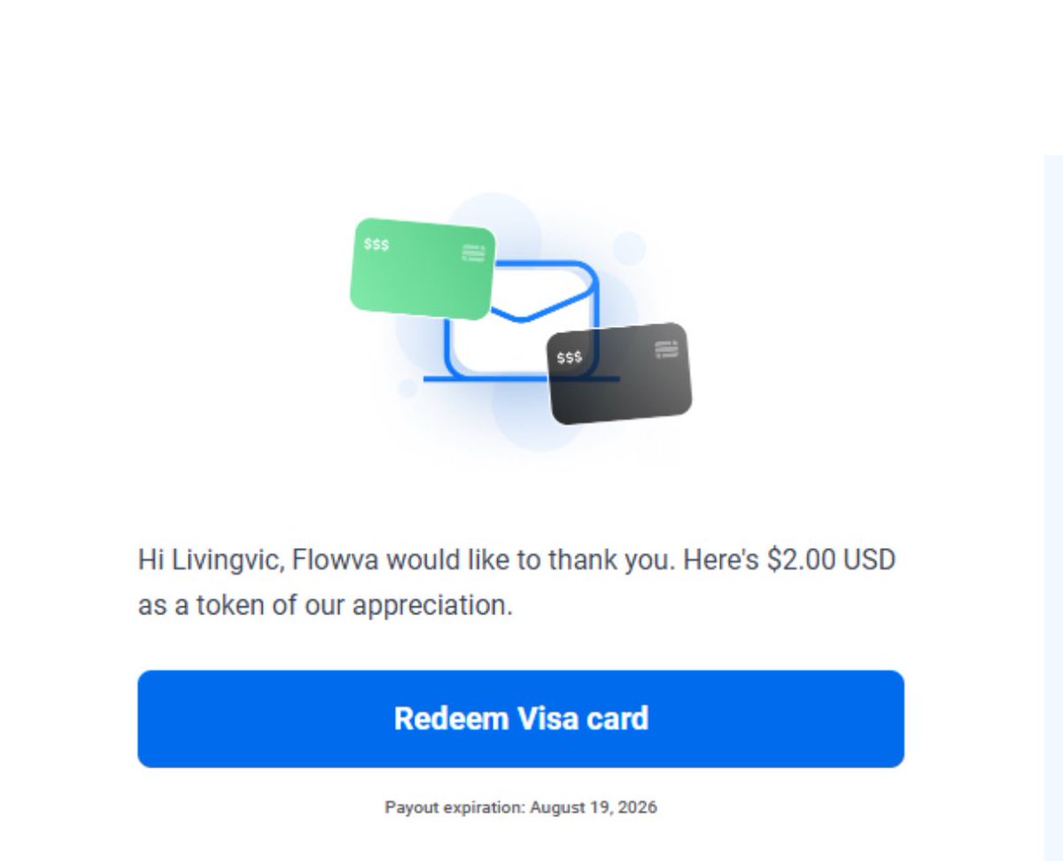 BravooOfficial's tweet photo. One of our users just redeemed a Visa card with her Flowva points, and it was seamless 😌 ✨
You can do it too. Every tool you organize and every check-in brings you closer to real rewards 🎁
What are you waiting for?☺️
#FlowvaRewards #EarnWhileYouWork #RedeemYourPoints https://t.co/4PKoOoMJxX