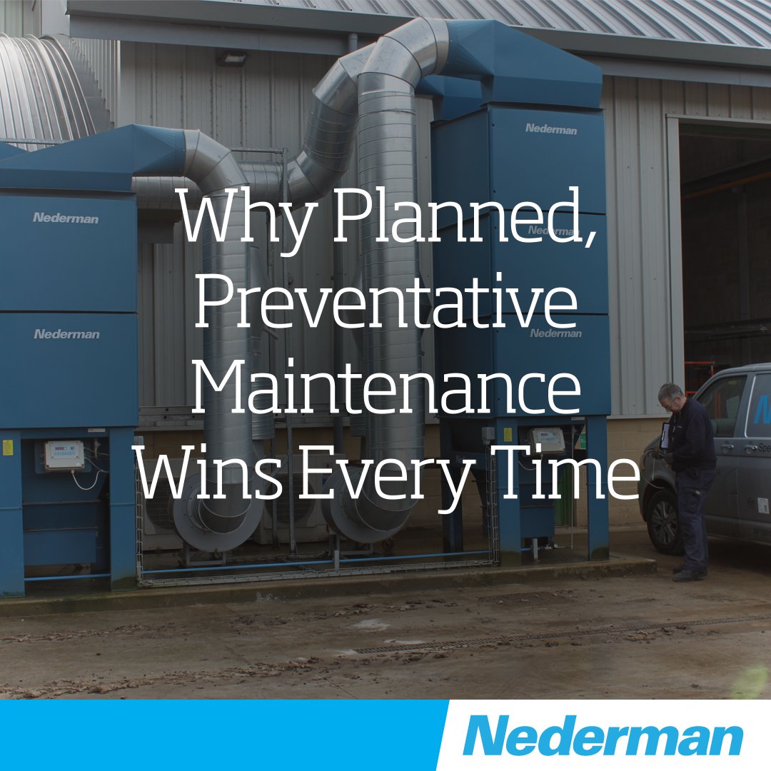 Planned maintenance = fewer breakdowns, fewer fines, more uptime.

Don’t wait for your extraction system to fail.

💬 Talk to Nederman’s service team today.