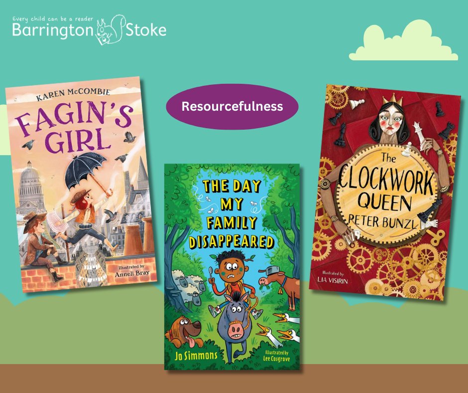 Our Barrington Stoke value of the month is Resourcefulness, the ability to find creative solutions and adapt when faced with challenges! Through captivating stories of adventures and classic-inspired tales, young readers discover how characters overcome obstacles with ingenuity.
