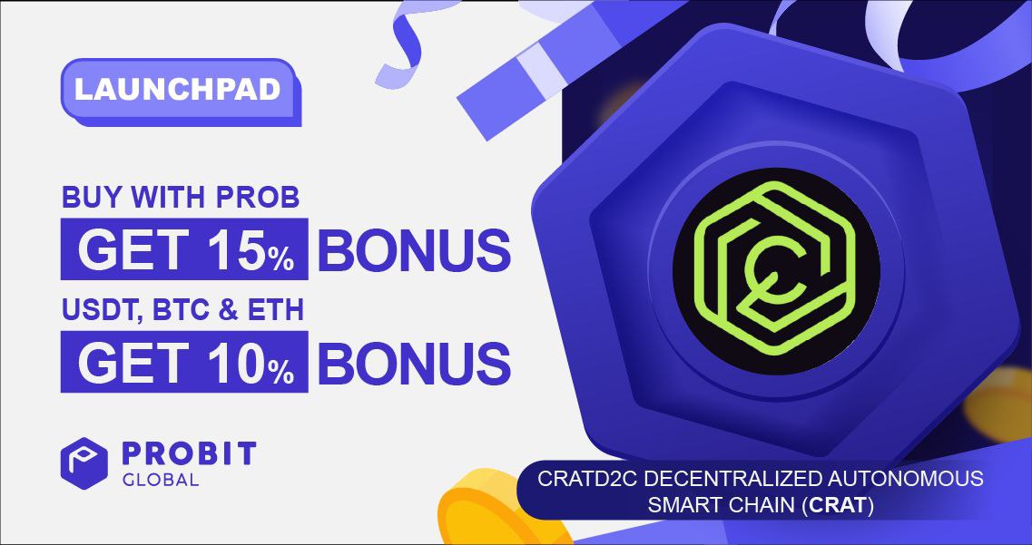 $CRAT is officially set to begin Centralized Exchange (CEX) trading with IEO on August 29th, 2025.

➡️ probit.com/en-us/hc/10000…

🌐 cratd2csmartchain.io