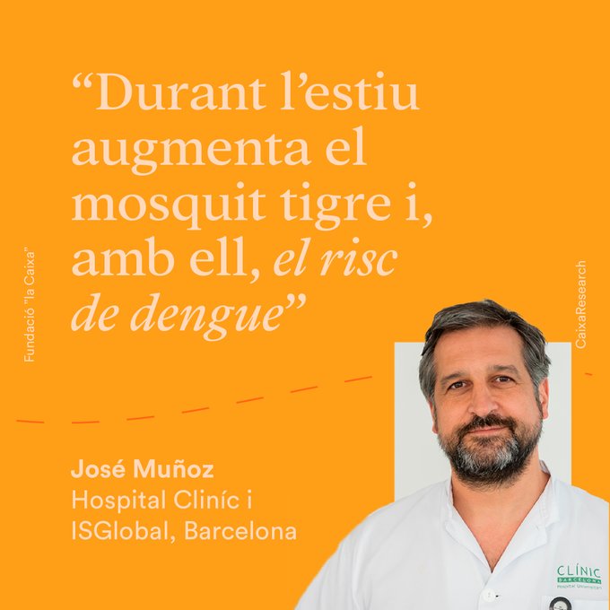 ISGlobal (@isglobalorg) on Twitter photo 🌍 Les malalties tropicals, com el dengue o el Zika, ja no són tan lluny com ens pensem. Per què ara també afecten Europa?
En parla el metge i investigador d'#ISGlobal Jose Muñoz.
📖 f.mtr.cool/rafbftjkmw
#SalutGlobal cc @fundlacaixa <a href="/CaixaResearch/">CaixaResearch</a> 🌍 Les malalties tropicals, com el dengue o el Zika, ja no són tan lluny com ens pensem. Per què ara també afecten Europa?
En parla el metge i investigador d'#ISGlobal Jose Muñoz.
📖 f.mtr.cool/rafbftjkmw
#SalutGlobal cc @fundlacaixa <a href="/CaixaResearch/">CaixaResearch</a>