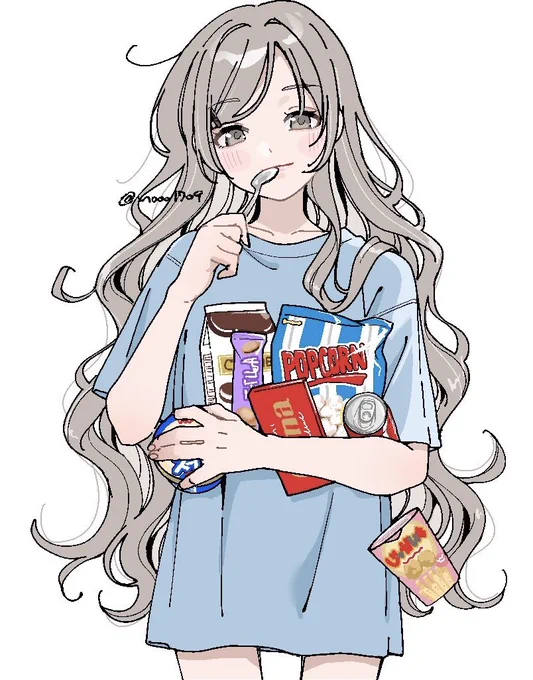 今夜は夜更かしする人 #イラスト