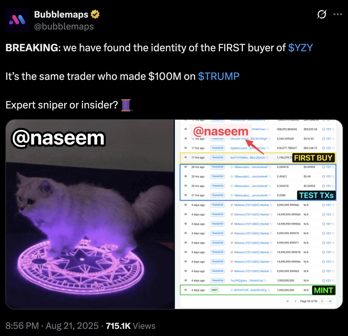 $TRUMP, $MELANIA, $YZY and more. 

If you buy any of these coins, you honestly deserve to get rekt.

It’s like sprinting headfirst into a wall and then whining when your nose bleeds. If you play around with crime, you’ll get rekt sooner or later. 

Simple as that.