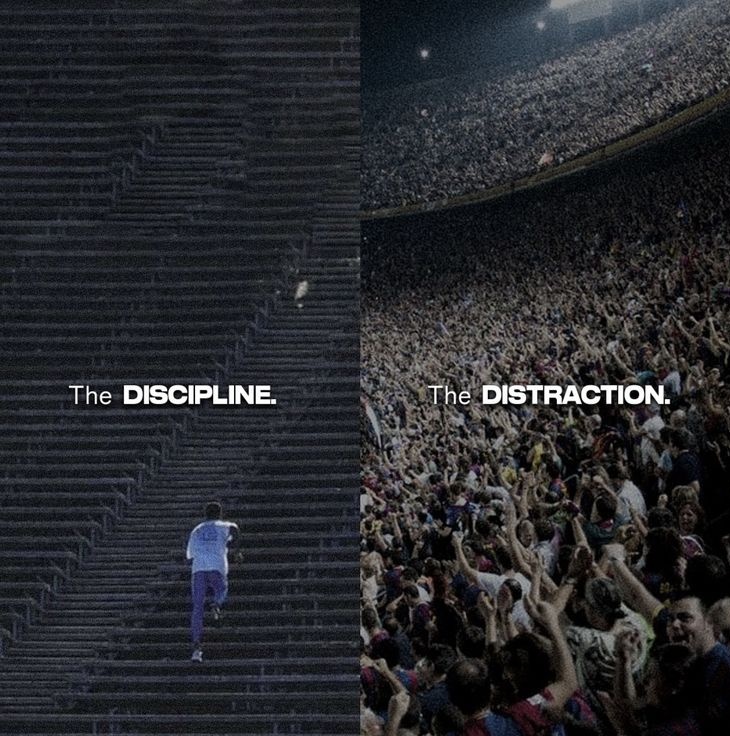 Dear son, stay disciplined.