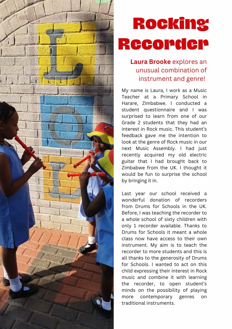 Rocking Recorder: Laura Brooke explores an unusual combination of instrument and genre. tinyurl.com/5hf77v29