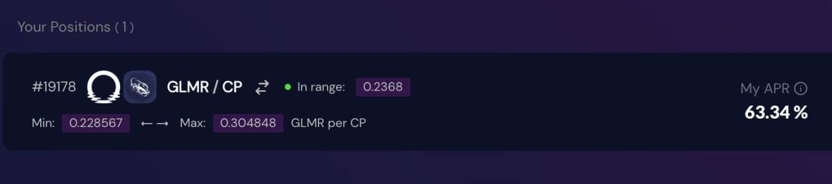 Founder of CypressCapital on Blockchains (@tiencypress) on Twitter photo ๐ Farm CP with ~63% APR (live).
๐ง Provide liquidity in the GLMR/CP pool on StellaSwap and earn from ๐ฑ trading fees + ๐ rewards.
๐ Works with SubWallet, Nova Wallet, ๐ฆ MetaMask.
๐งญ Start: ๐ swap for CP โ ๐ง add liquidity โ ๐ฆ stake LP โ ๐ compound.
โ ๏ธ APR fluctuates; ๐ Farm CP with ~63% APR (live).
๐ง Provide liquidity in the GLMR/CP pool on StellaSwap and earn from ๐ฑ trading fees + ๐ rewards.
๐ Works with SubWallet, Nova Wallet, ๐ฆ MetaMask.
๐งญ Start: ๐ swap for CP โ ๐ง add liquidity โ ๐ฆ stake LP โ ๐ compound.
โ ๏ธ APR fluctuates;