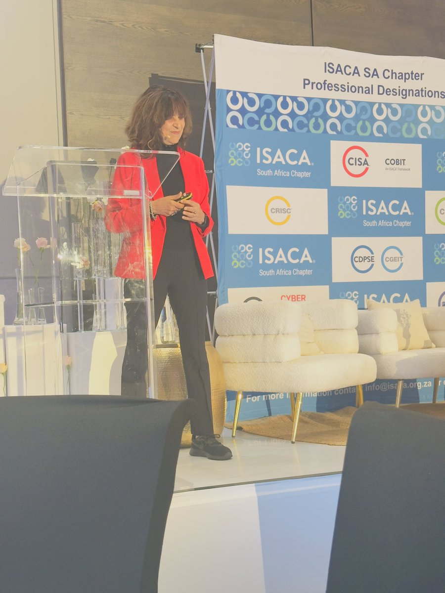Tingie_Matodzi's tweet photo. What a brilliant presentation by #Sushila

All things AI
All things Technology 
All things simplified 

#ISACAZAconf2025 https://t.co/JdtD4Eah9s