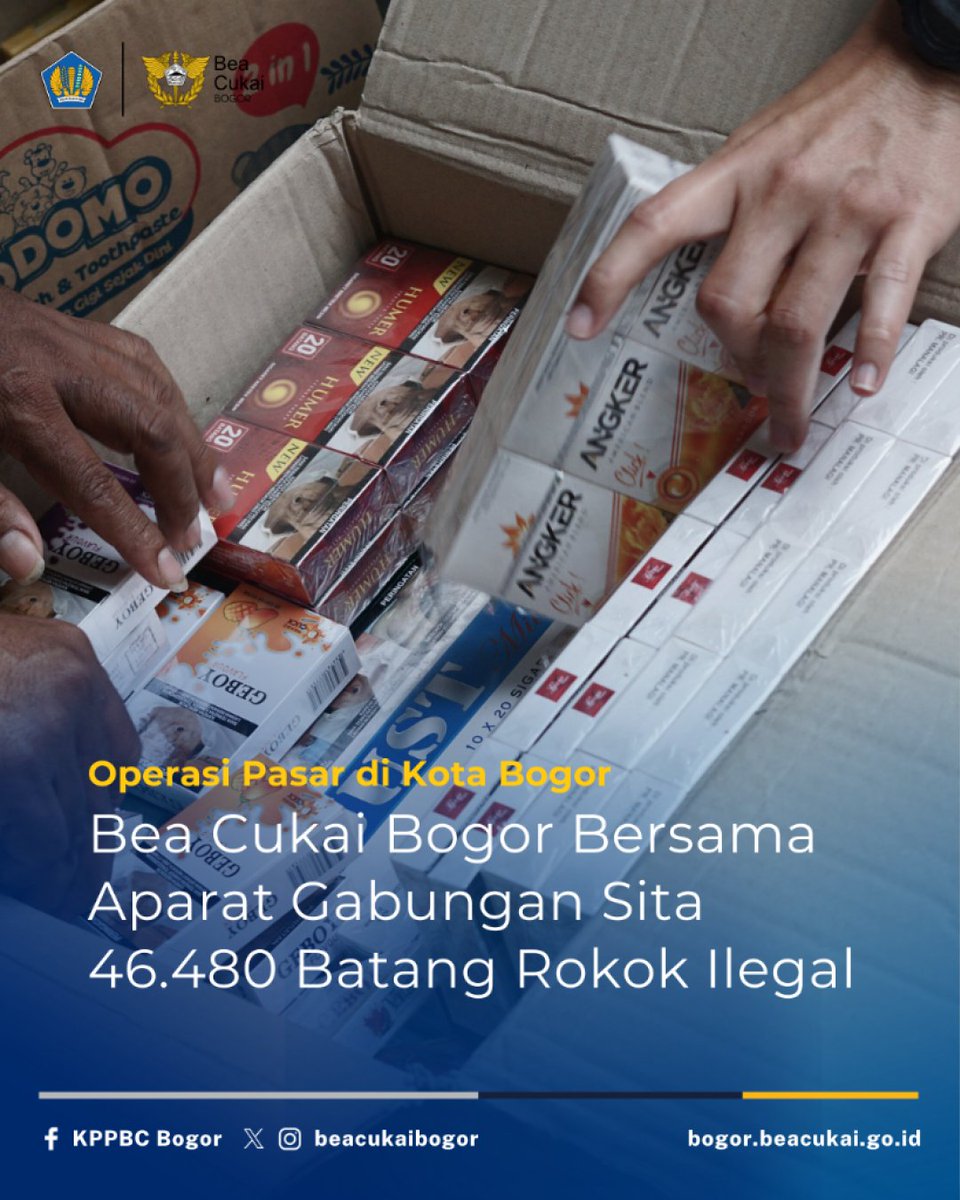 beacukaibogor's tweet image. Bea Cukai Bogor bersama Satpol PP Kota Bogor, TNI &amp;amp; Polri, kembali menindak peredaran rokok ilegal di Tanah Sereal, Kota Bogor (21/8).

#BeaCukaiMakinBaik #BeaCukaiBogor #Cukai