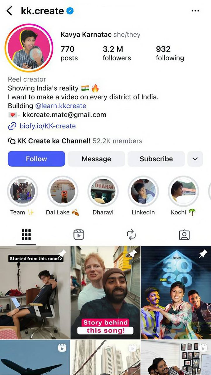 Another sorry from an Instagram influencer who created a fake video on Vote Chori based on fake CSDS data
Kavya Karnatac (<a href="/kk/">kanna</a>.create), with 3.2M Instagram followers, posted a video on Rahul Gandhi’s “vote chori” allegation—claiming one person voted at 4 places.
Only after the man