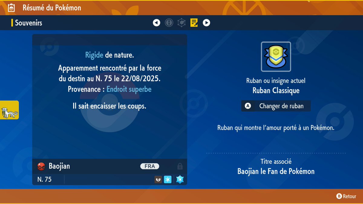 #PokemonScarletViolet : Baojian chromatique peut être récupéré par Cadeau Mystère via l'option « Via Internet » ! 
📅 Distribué jusqu'au mercredi 1er octobre 2025 (1h59 UTC+2)
✨ Il a été battu en raid 5 020 994 !
▶️ 400 Téra-Cristaux sont aussi distribués (Glace, Eau, Vol et