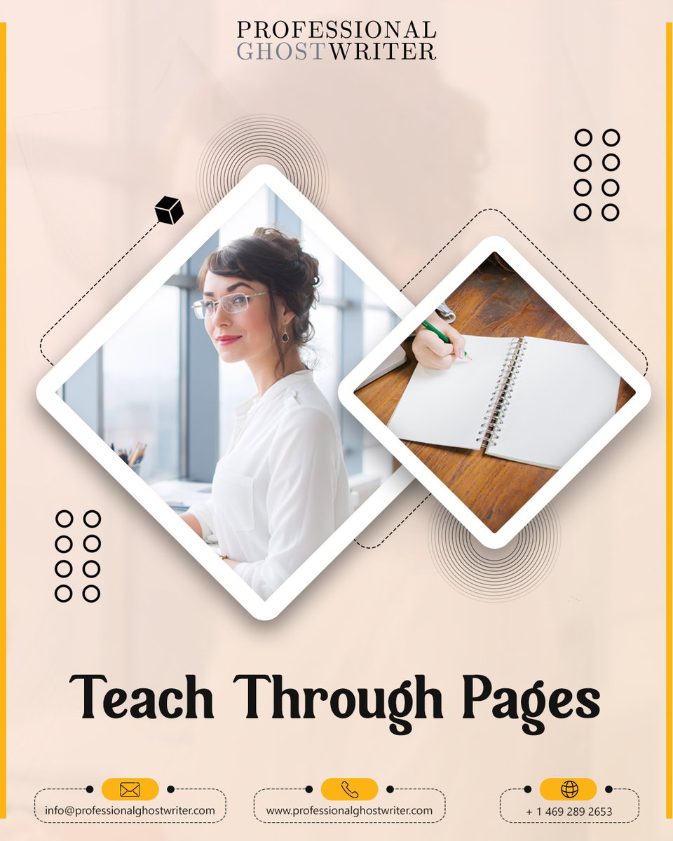 profghostwriter's tweet image. Share your expertise with the world in a clear, engaging nonfiction book. Our ghostwriters transform ideas into impact.

#ProfessionalGhostwriter #YourVoiceOurCraft #BookWritingService #GhostwritingExpert
#BookEditing #WriteToday #GhostwritingTruth #Bestsellers #ProWriters