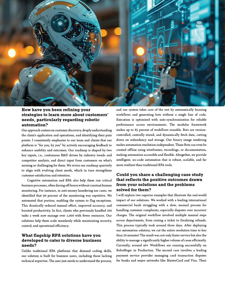 UniversalTech17's tweet image. Proud moment for UTS Global! Our Founder &amp;amp; Global MD, Brajesh Singh, is featured in the Cover Story of CIO Magazine.
Read more: lnkd.in/dh_K7Ezh

-Team uts-global.com

#CIOInsider #Leadership #techleader #RPA #softwaretesingcompany #Automation #ai #ml #UTSGlobal