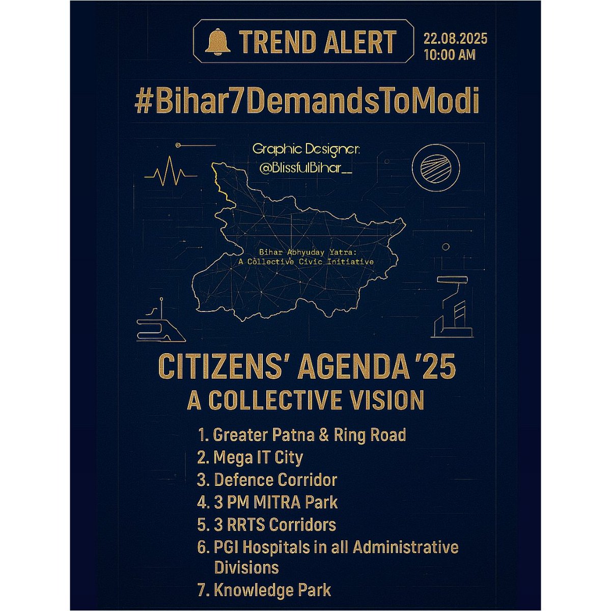 WithLoveBihar's tweet photo. Please continue posting your demands throughout the day

#Bihar7DemandsToModi https://t.co/1A8OilGmD3