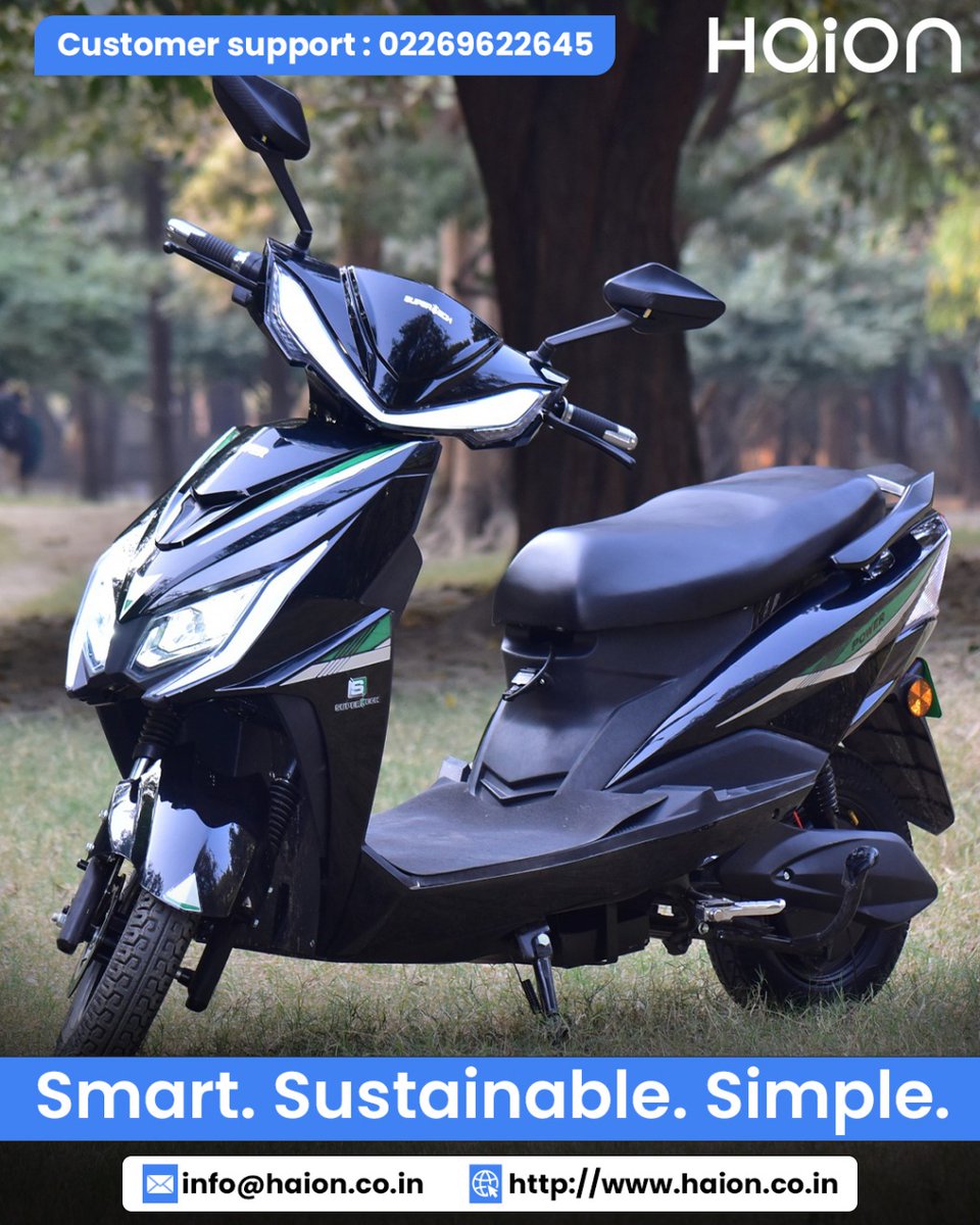 Haionofficial's tweet photo. Go electric with Haion - Smart. Sustainable. Simple.
Ride in style, save on fuel, and enjoy eco-friendly travel every day.

📞 Customer Support: 02269622645
📩 info@haion.co.in | 🌐 https://t.co/xhvcBqn9RL

#haion #electricscooter #goelectric #smartride https://t.co/YToHFl1Mx2