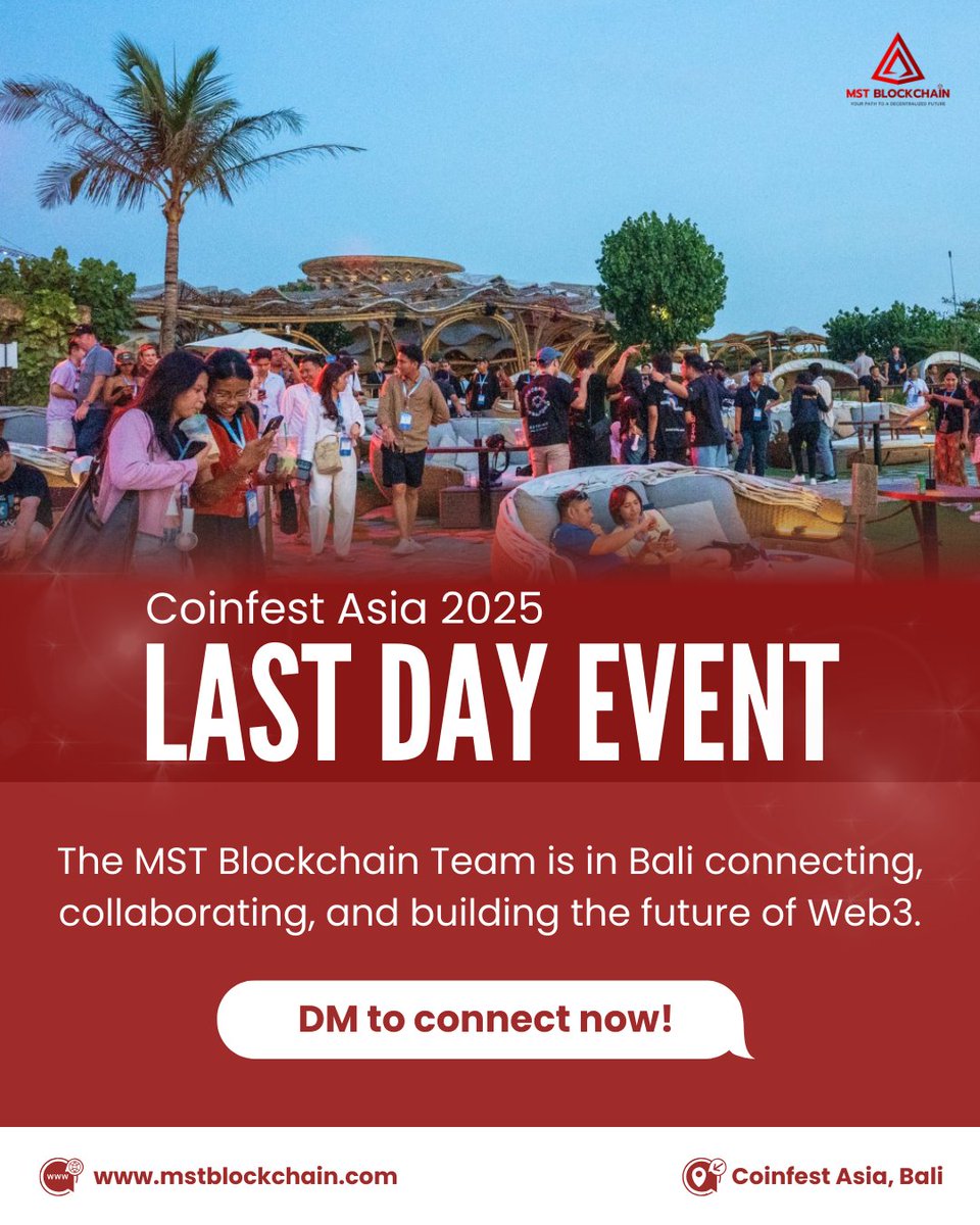 Shoaib39770's tweet image. #MSTBlockchain #CoinfestAsia #Web3 #BlockchainInnovation #Bali2025 #FutureOfWeb3 #BlockchainCommunity