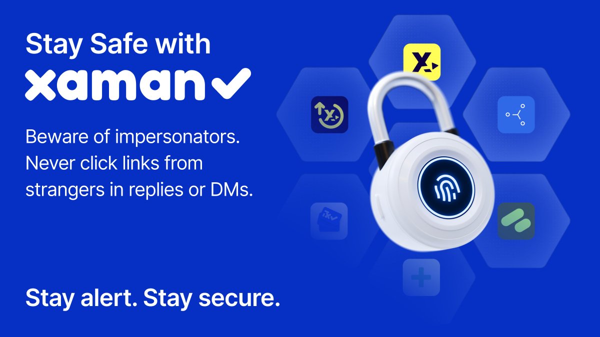XamanWallet's tweet image. As the $XRP ecosystem grows, so do scams, especially on social media.

Don&apos;t trust links in DMs or on social media.
Don&apos;t connect your wallet to unverified websites.
Don&apos;t engage with “support” outside the app.

Support is only available inside the app via the Xaman Support xApp.