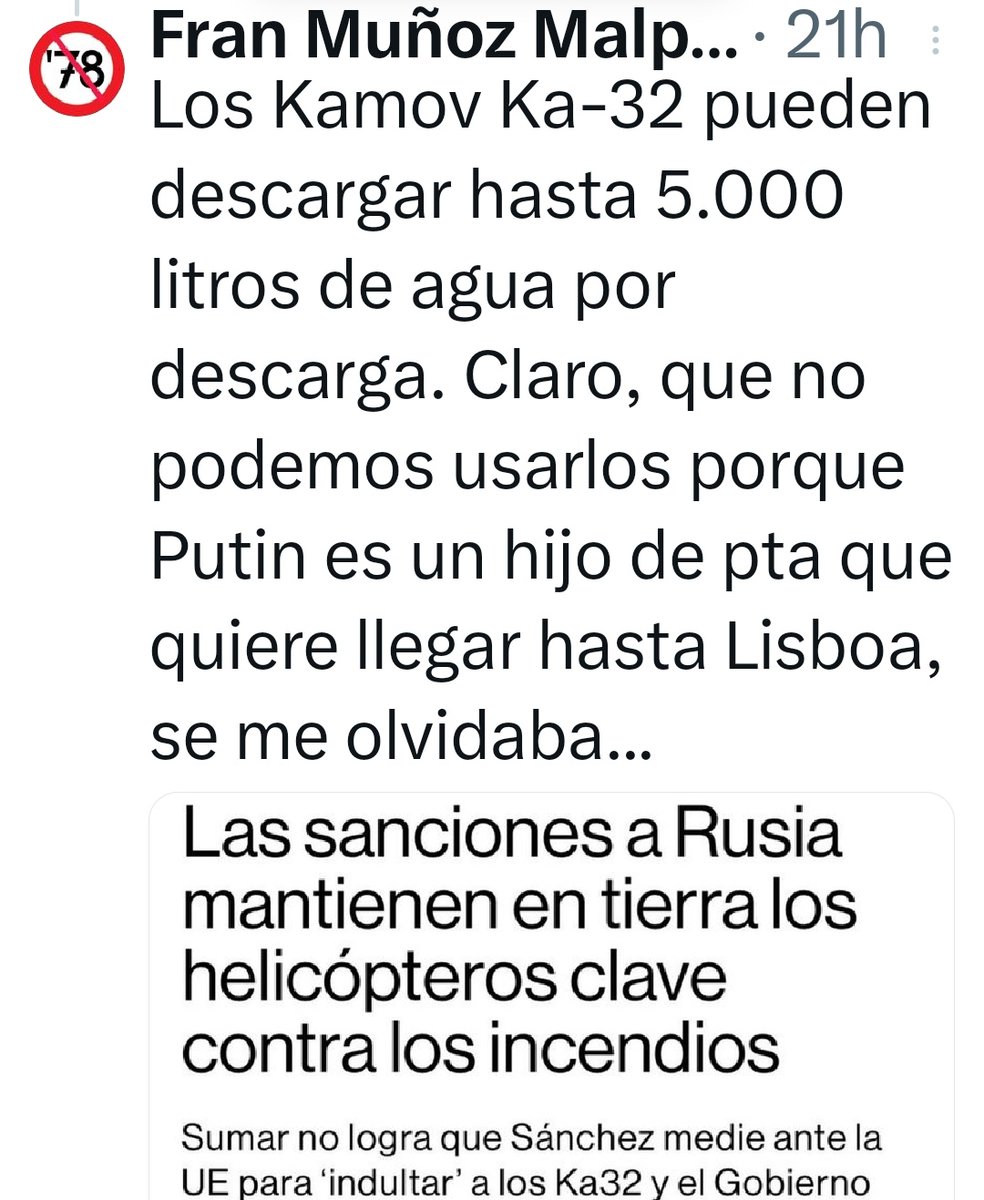 Emerg_Vs_Urgenc's tweet photo. 0 pruebas pero también 0 dudas que Guillermo Rocafort tiene una 2 cuenta
🤣🤣🤣🤣
#Cansinos
#IncendiosForestalesEspaña 🔥🔥🔥 https://t.co/0DfTzhV3eb
