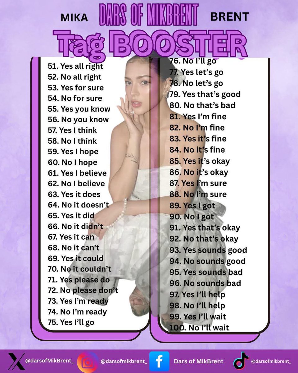 TAG BOOSTER 

Be reminded of the TP rules and include our tagline with pictures. Thank you, MENTies and DARS 

• No numbers   
• No emojis  
• No all caps  
• At least three words per tweet  
• Engage with big accounts

#MIKAONPEPLIVE