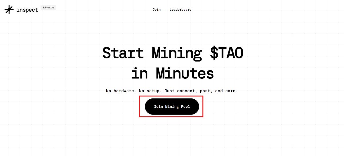 Just connect, post &amp; earn 

That’s how you mine $TAO by <a href="/inspectxyz/">Inspect</a> 

👉 Post on X 
👉  Engage With Others Post 
👉  Comment On X $TAO

Let's go harder! 🙋🏽‍♂️