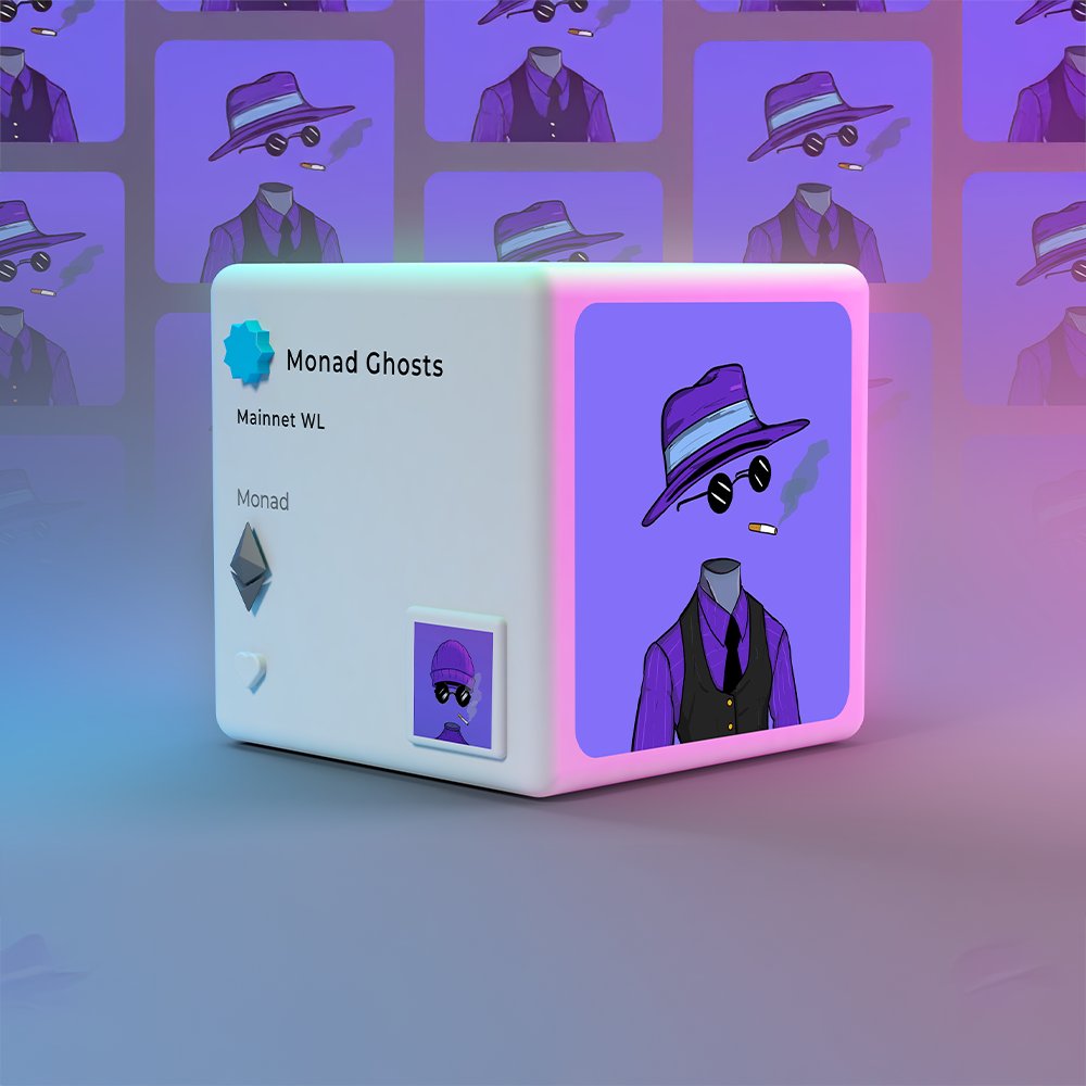 2 DAYS LEFT UNTIL TESTNET MINT

MINT DATE - August 24th, 4 PM UTC
Supply - 1000
WL - FREE
Launchpad - Magic Eden

Form 🔗 forms.gle/ua6yxhSJtTu7gi…

Note: Apply to this form to become eligible for the Monad Ghosts Pass mint, form may close at any moment. Be quick!