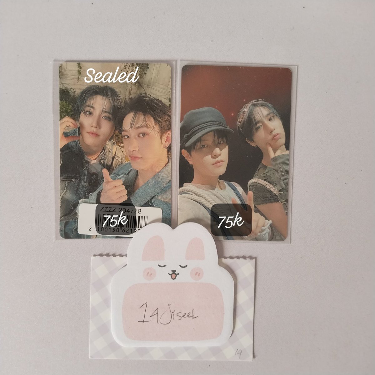 Wts | Want to sell photocard 
| Chansung hollow | seungsung giant |

✓Spiltpay /full co
X admin🍊
📍 Jabar(✓ww buyers must have ina address/proxy)

#스트레이키즈 #ตลาดนัดเด็กหลง #ตลาดนัดstraykids #skzsell #skzsale #straykidssell #chansung #hollow #giant #photocard