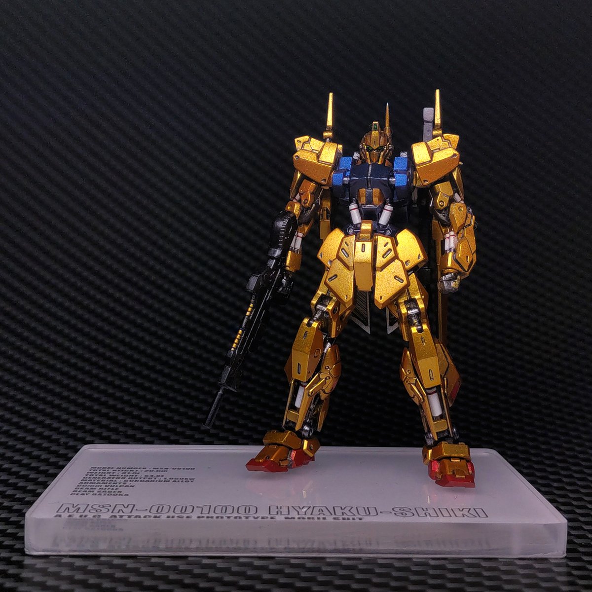 DewDewThink's tweet photo. ガンダムアーティファクト 百式 完成   
メタリックカラーで仕上げました 
次はスペリオルディファイン制作予定
ヤフオク出品中

#ガンプラ 
#ガンダムアーティファクト https://t.co/16HiSR53Vi