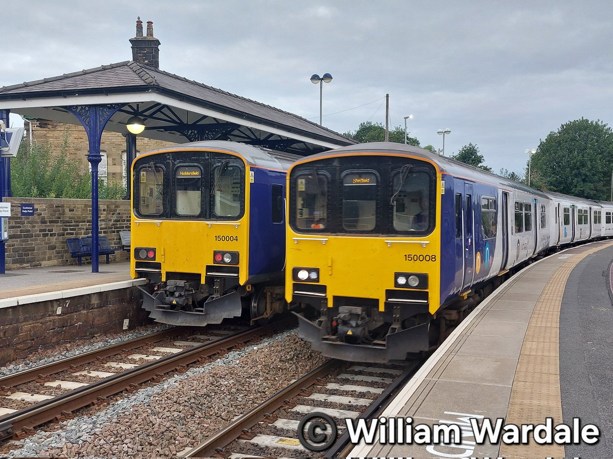 WilliamWardale's tweet photo. Two @northernassist class 150 at #Penistone this morning 

@Northern_Travel @TomDearlove1 @BashirKhan2 @WetdogFBK @JamesTGlossop @PenistoneLine https://t.co/bCxqfdRILq