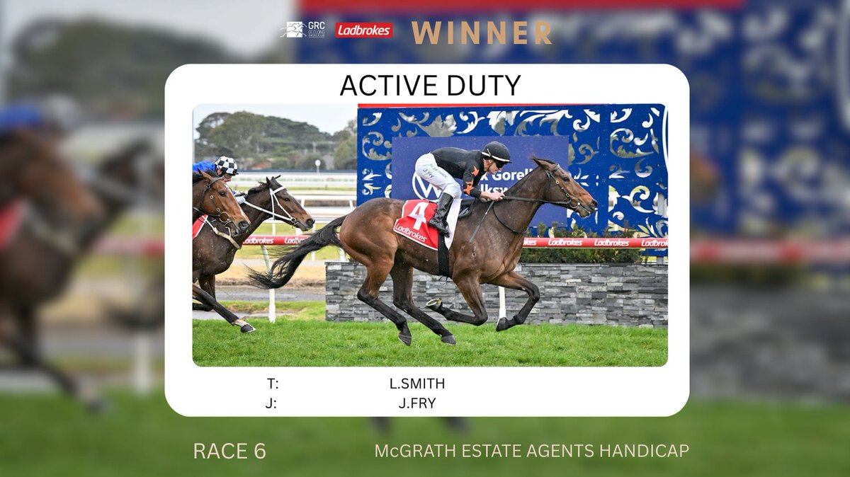 GeelongRaceClub's tweet photo. RACE 5-8 WINNERS https://t.co/kHVM0PHjN7
