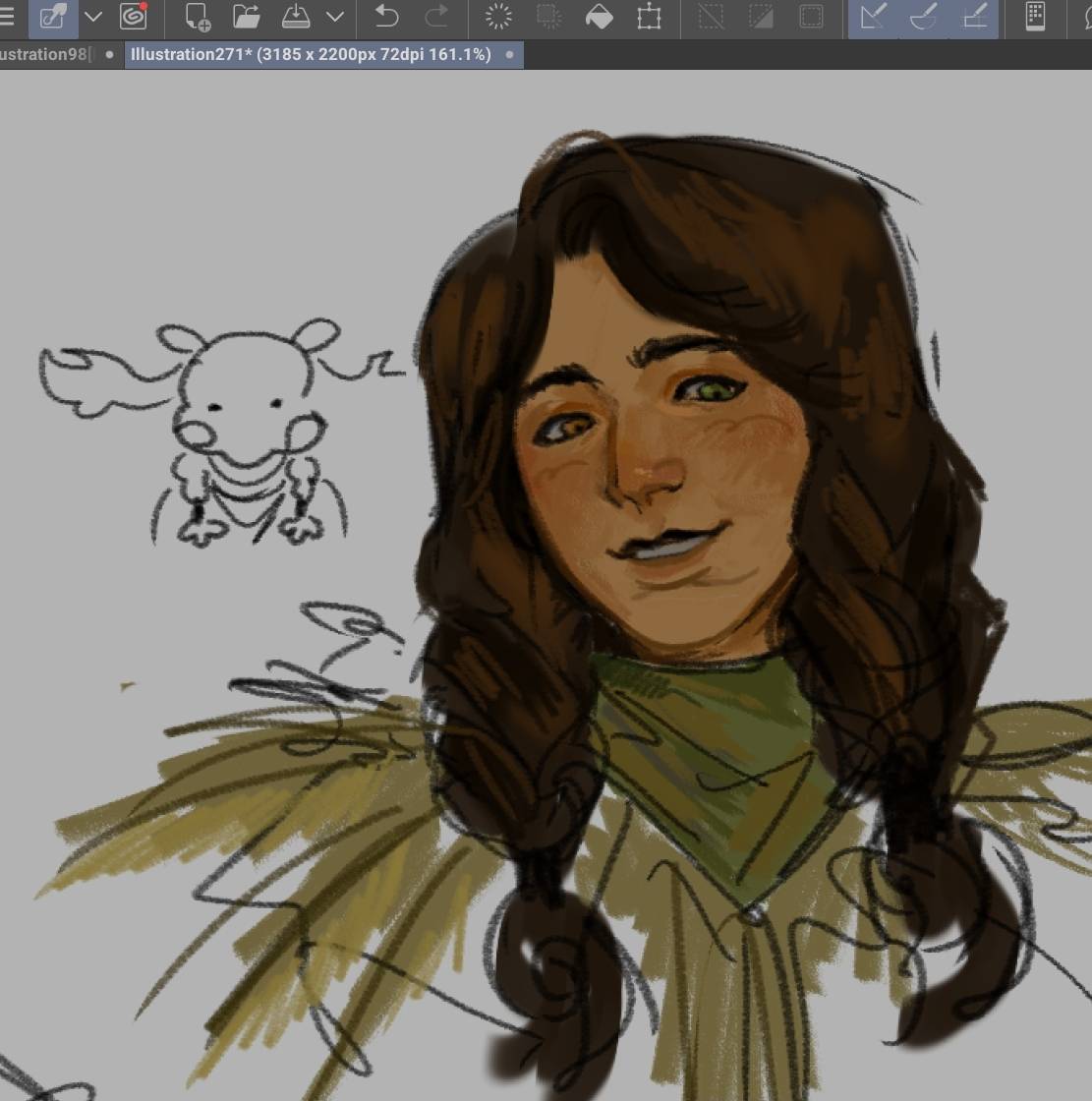 Is their hair brown or green #yaelokre #meadowlark