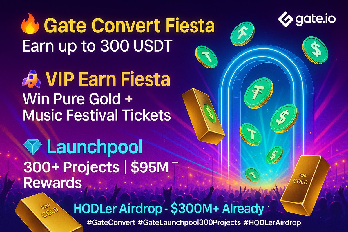 MDanishKalam's tweet photo. π₯ Gate Convert Fiesta is live β Earn up to 300 USDT per user!
πΈ 0 fees, start swapping from just $0.1!
π Join now: https://t.co/kYYzJwwLDI
π Details: https://t.co/LkmSHPb4E7
#GateConvert https://t.co/c1cYQ6LOiY