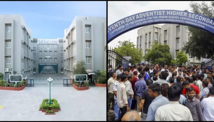 OpIndia_com's tweet photo. Run by a foreign church, allegations of conversion attempts and apathy to multiple incidents of bullying and violence. 

Principal of Ahmedabad's Seventh Day School, where a Hindu student was stabbed to death, is also the Chairman of CISCE Board
https://t.co/ElSNvUI4fg https://t.co/jY6M6T5FTe