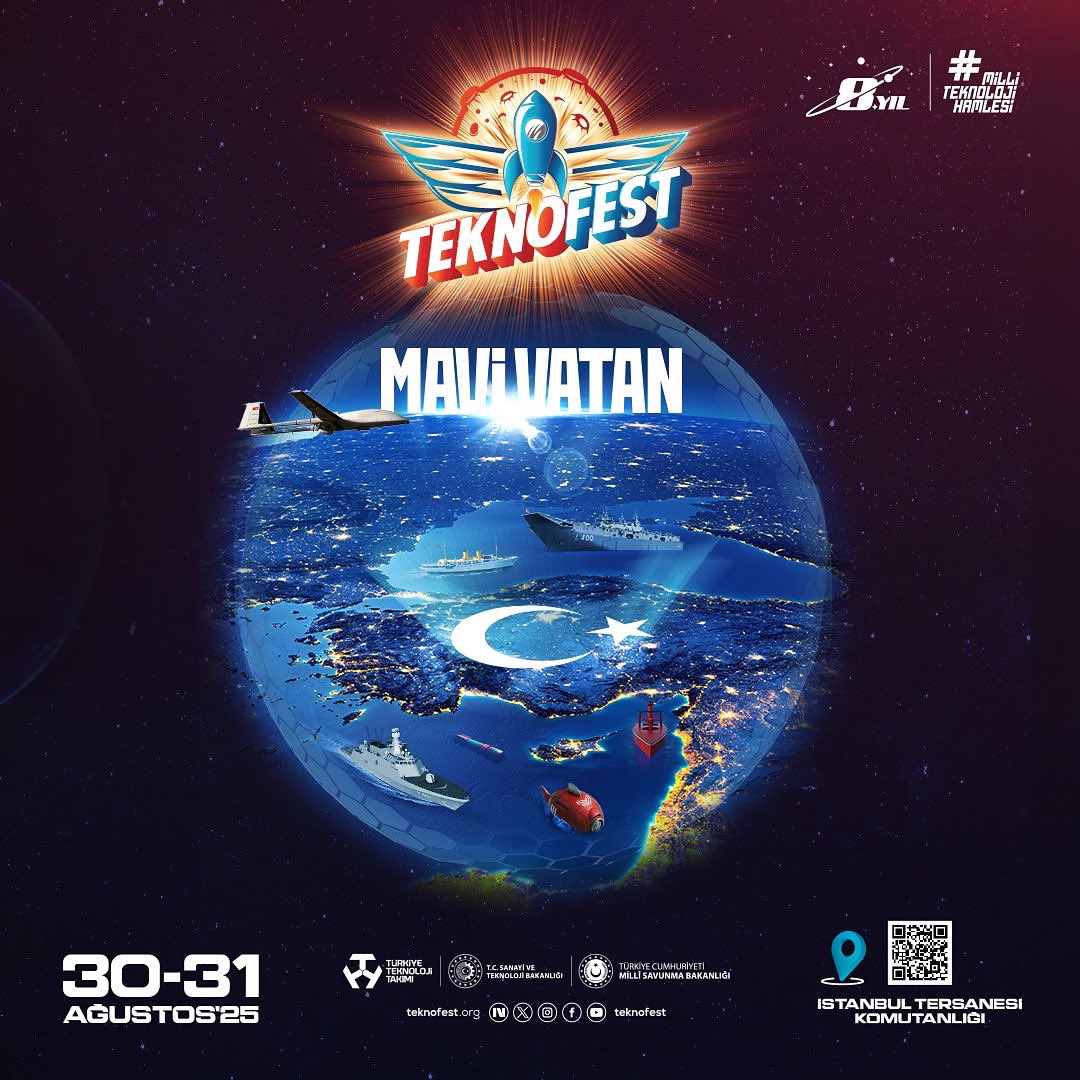 TEKNOFEST Mavi Vatan Ziyaretçi Kayıtları Başladı!

 Ziyaretçi kaydı ve etkinliğe dair tüm detaylara teknofest.org
adresinden ulaşabilirsiniz.

<a href="/teknofest/">TEKNOFEST</a>